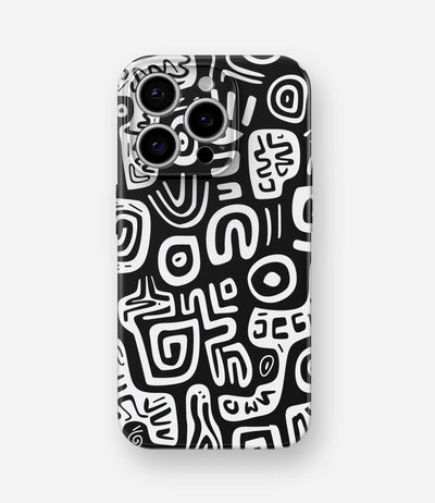 Black & White Pattern Glossy Hard Case
