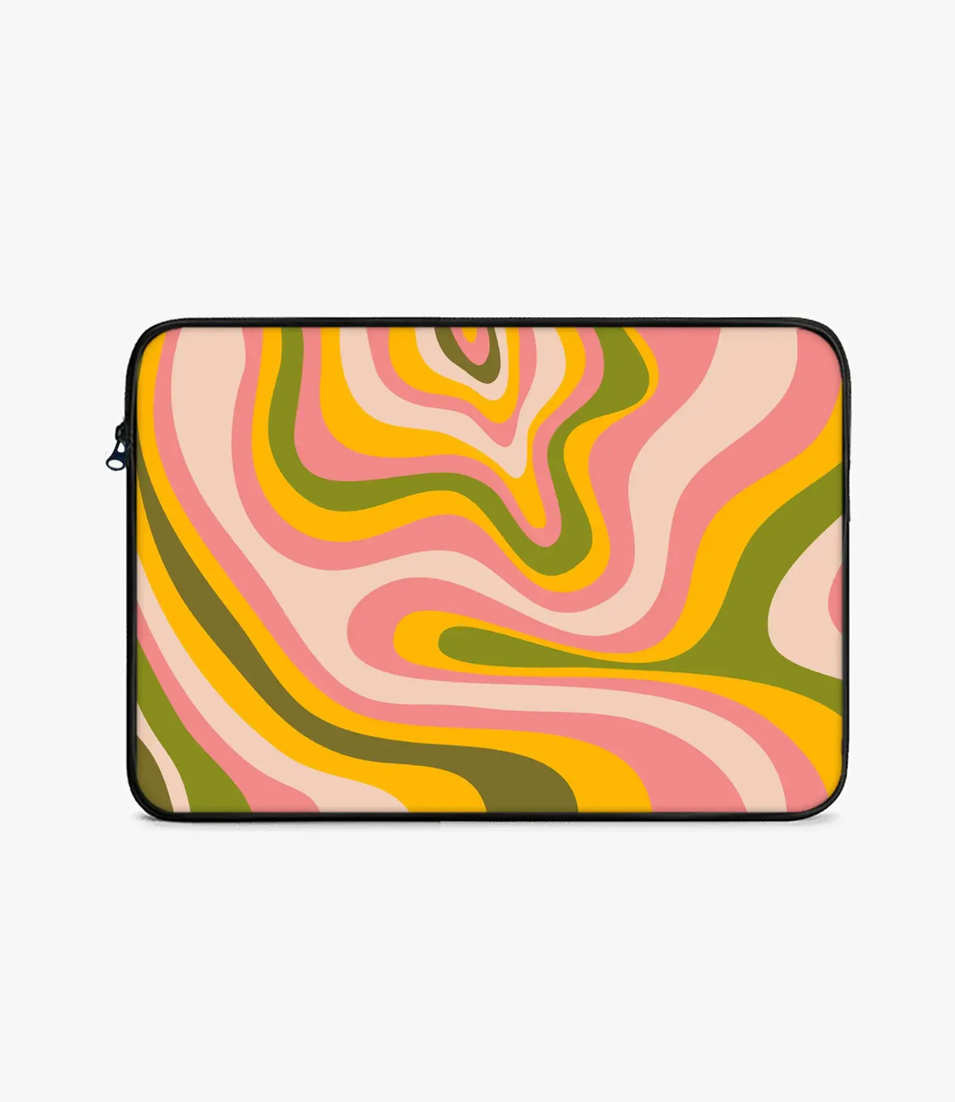 Abstract Colorful Swirl Laptop Sleeve