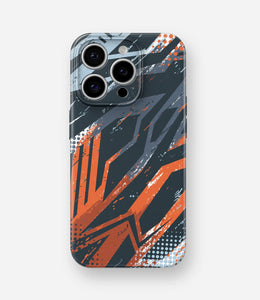 Grunge Brush Strokes Pattern Glossy Hard Case