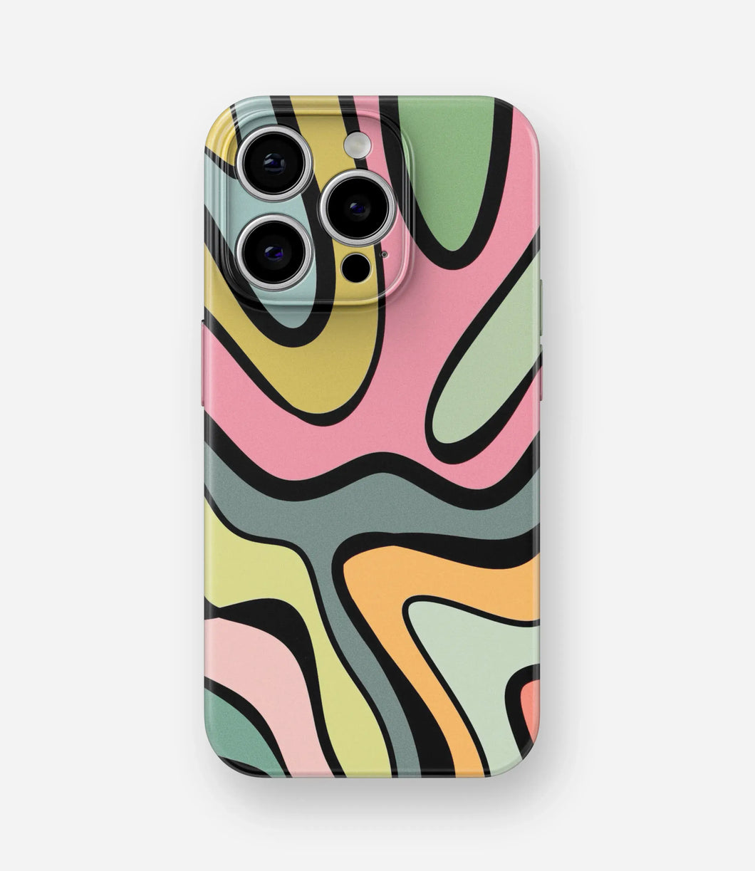 Grunge Waves Glossy Hard Case