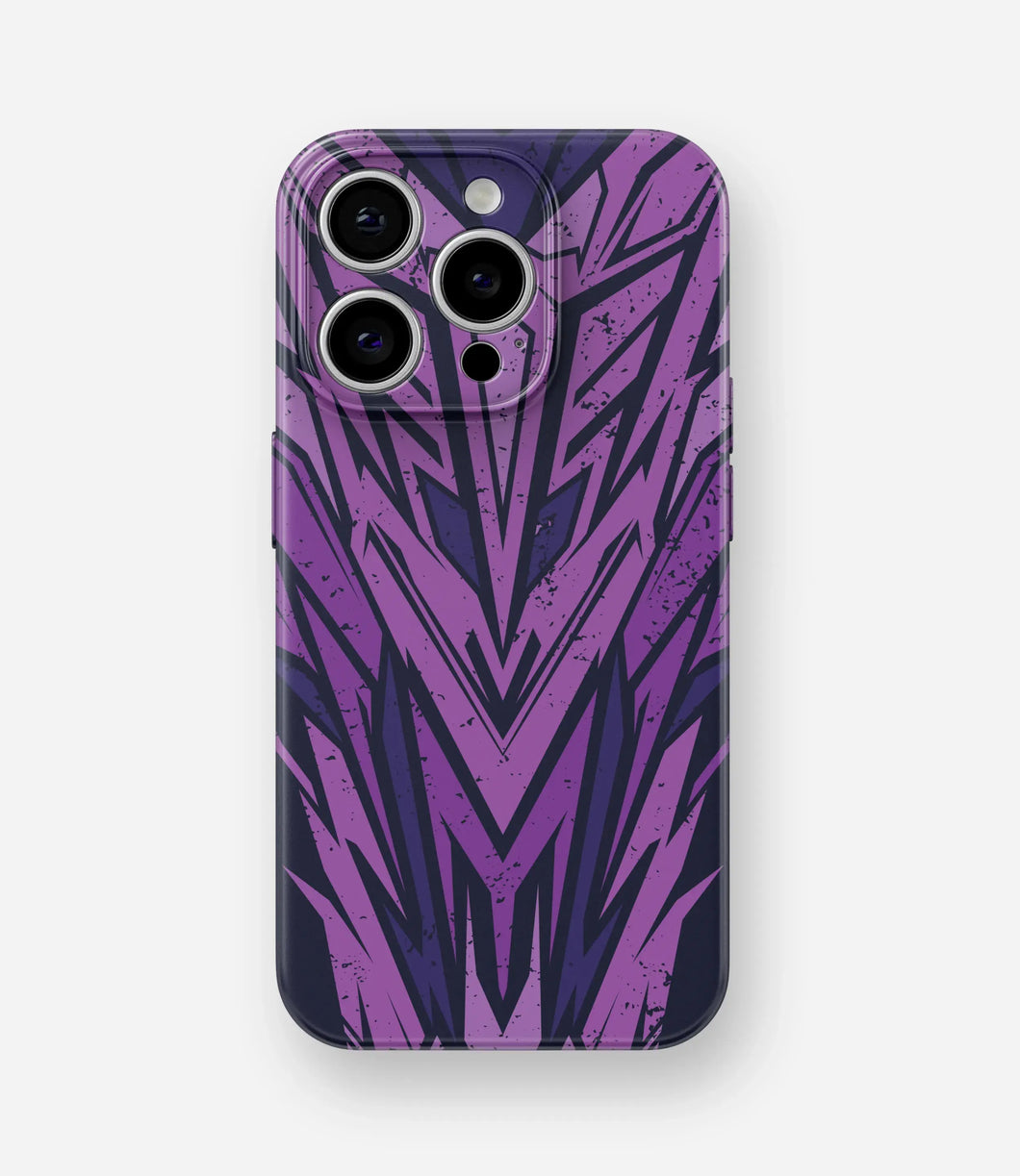 Purple Geometric Pattern Glossy Hard Case