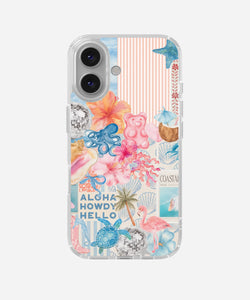 Aloha Paradise Clear Silicone Phone Case