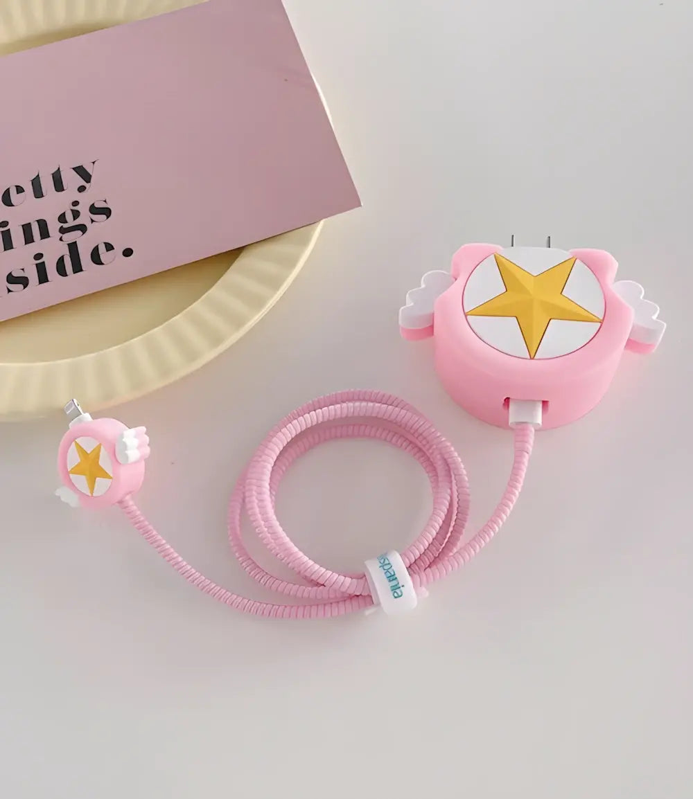 Anime Kawaii Star Charger Case & Cable Protector (18W/20W)
