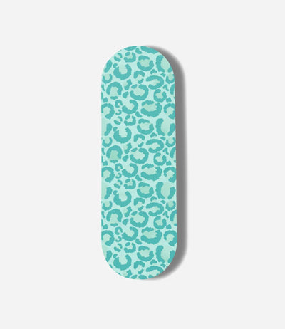 Aqua Leopard Print Pop Slider
