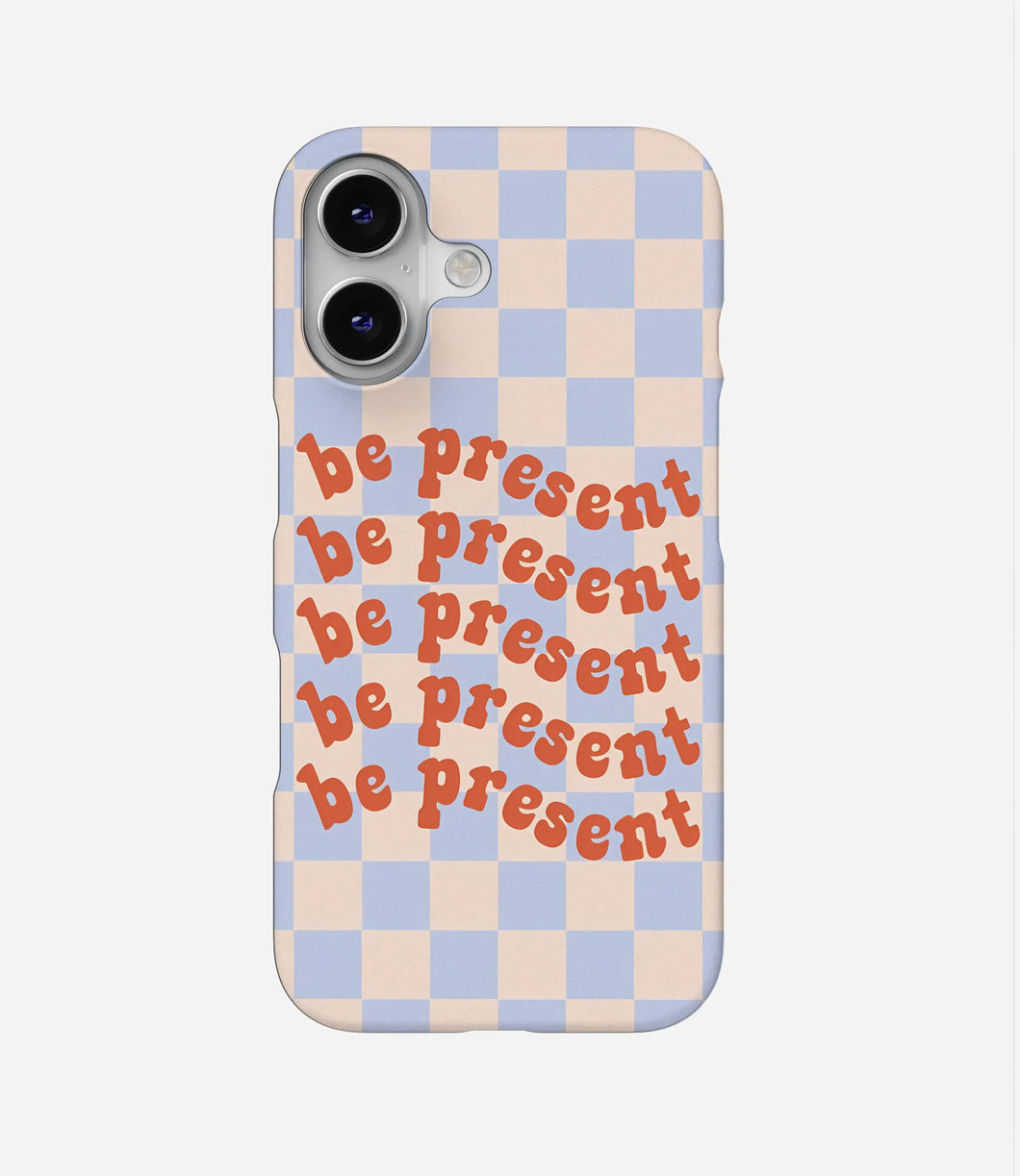 Be Present Checker Hard Case