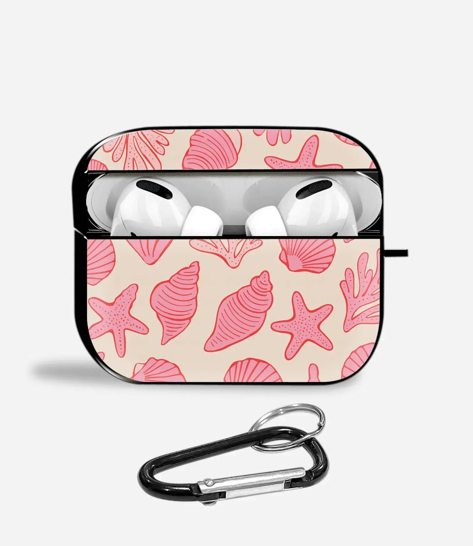 Beachy Pink Aipods Glass Case