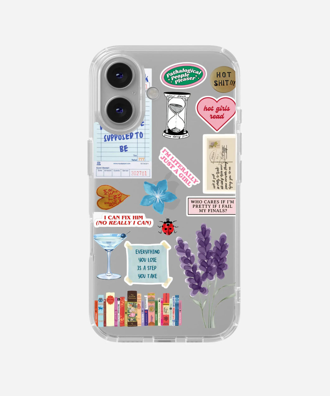 Bibliophile Energy Clear Silicone Phone Case