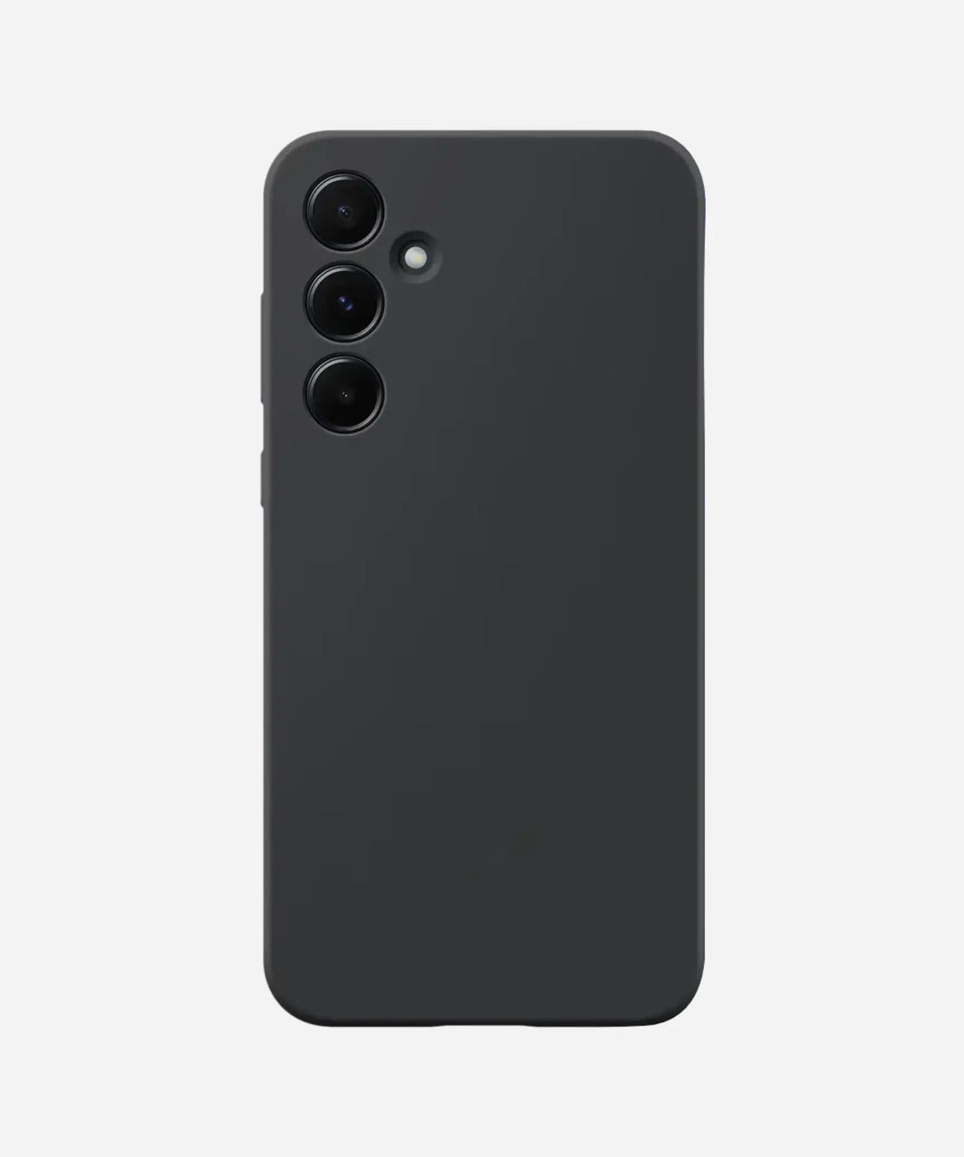 Solid Black Soft Silicone Android Case