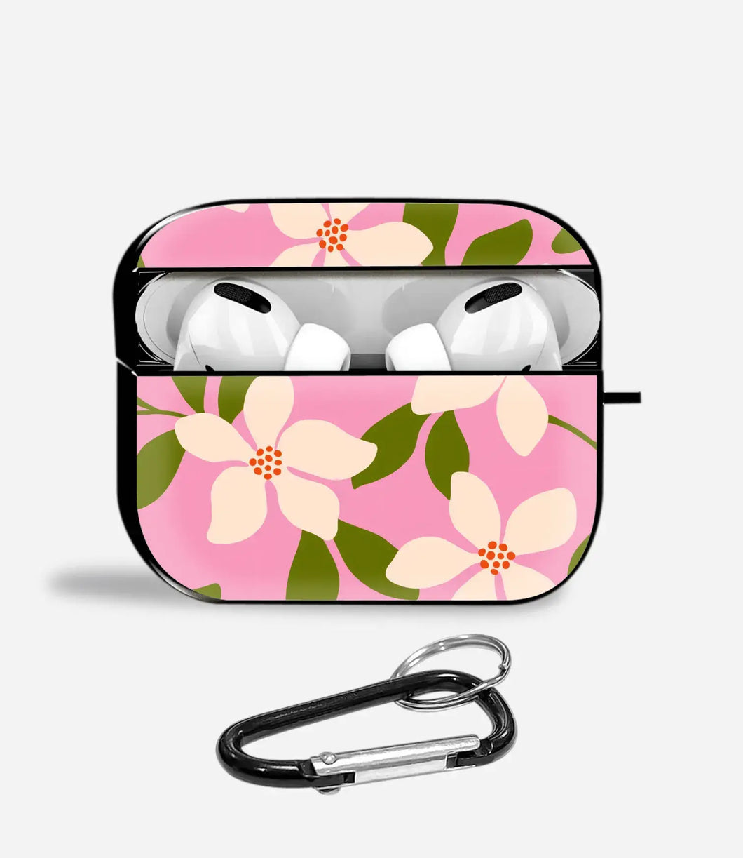Blush Blossom Aipods Glass Case