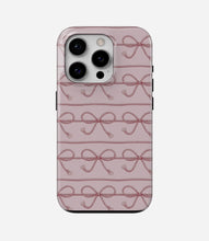 Load image into Gallery viewer, Blush Rope Bow Glossy Armoured Case
