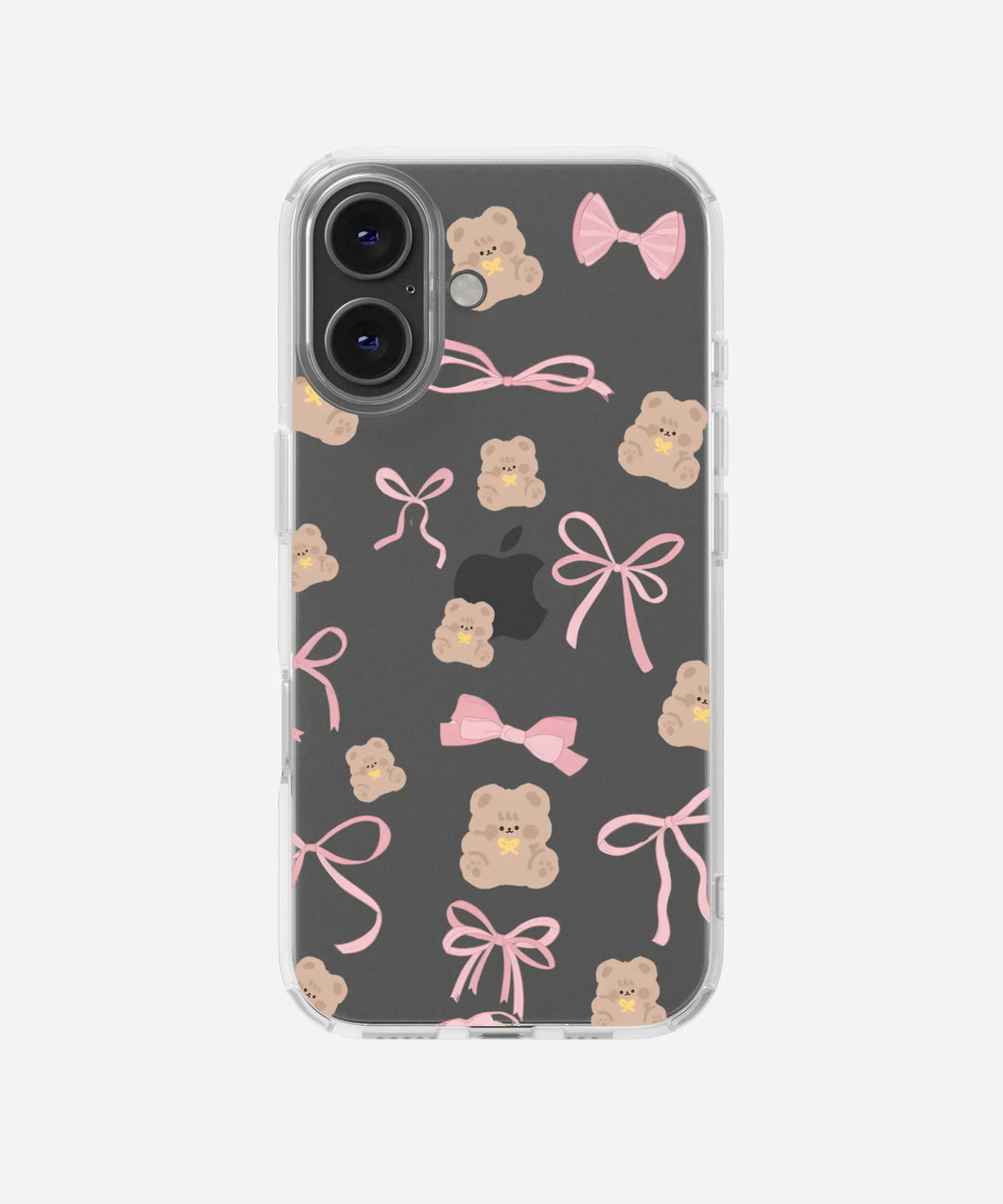 Bow & Snuggles Clear Silicone Phone Case