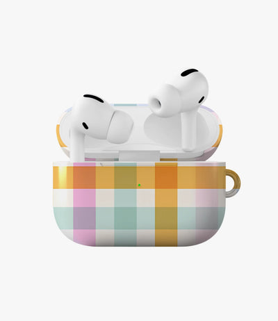 Candy Gingham Glossy Airpod Case