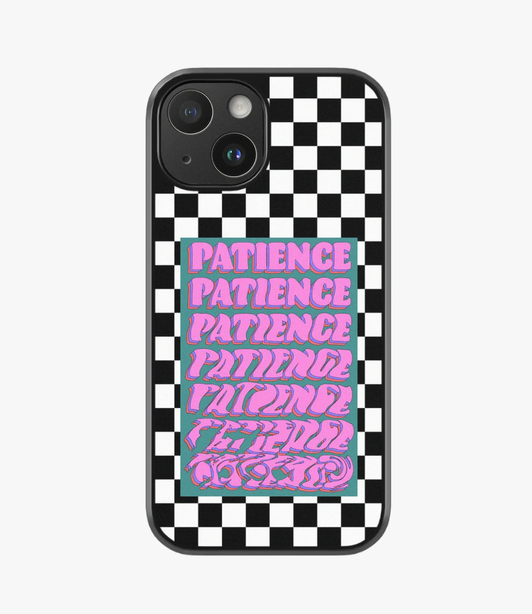 Checkered Patience Hybrid Phone Case