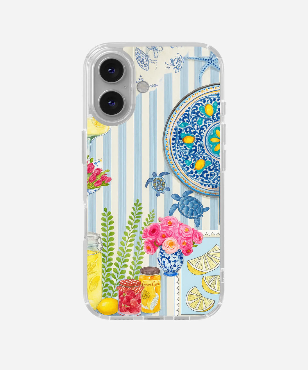 Citrus & Blooms Clear Silicone Phone Case