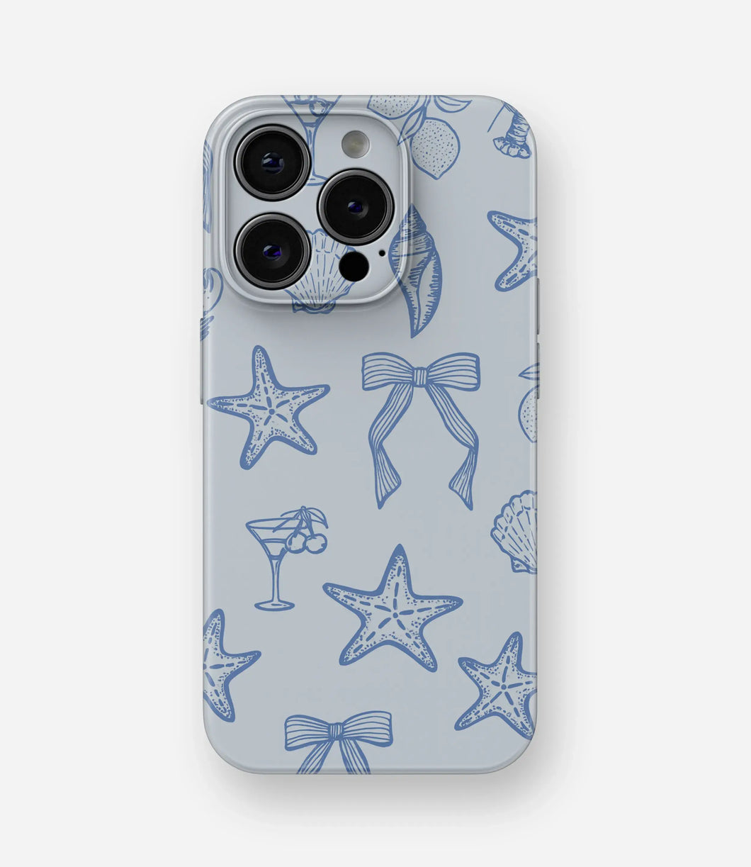 Coastal Bowties Glossy Hard Case
