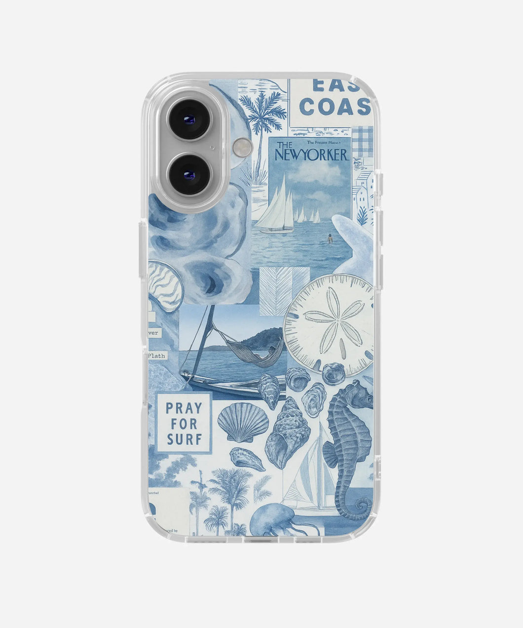Coastal Calm Clear Silicone Phone Case