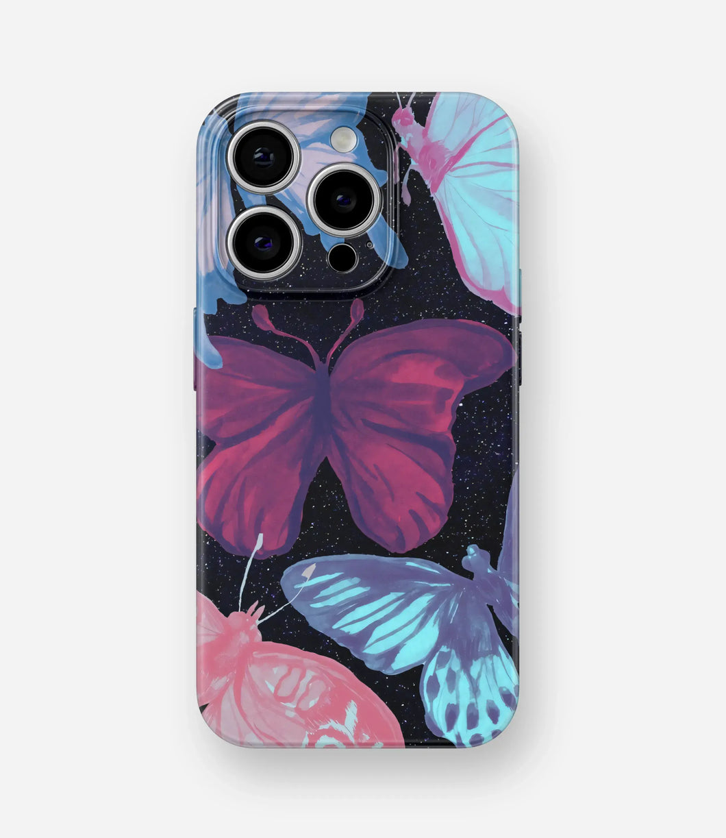 Cosmic Butterflies Glossy Hard Case