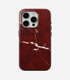 Crimson Marble Vein Glossy Armoured Case