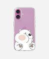Cute Bear Clear Silicone Phone Case