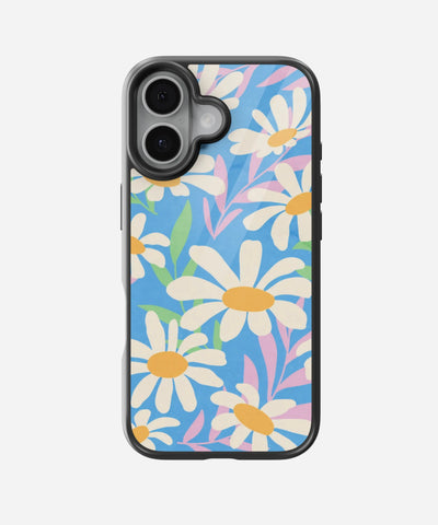 Daisy Pop Floral Glass Case