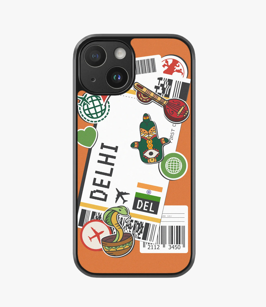 Delhi Boarding Pass Hybrid Matte Case