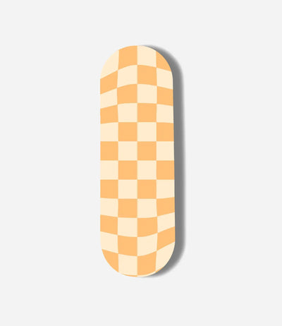 Distorted Squares Checkered Print Pop Slider