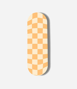 Distorted Squares Checkered Print Pop Slider