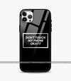Don't Touch My Phone Glass Case for iPhone 14