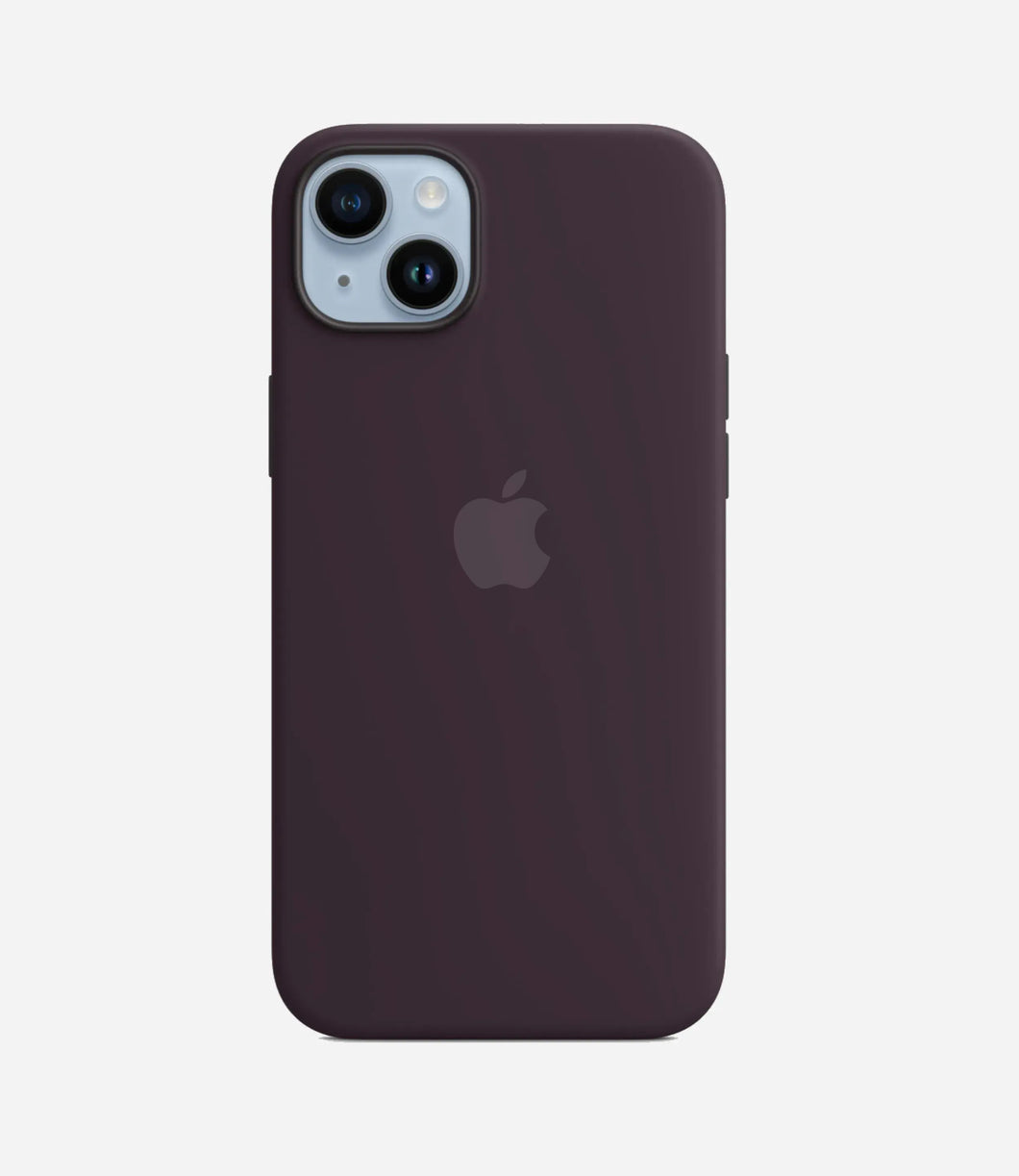Solid ElderBerry Soft Silicone iPhone Case