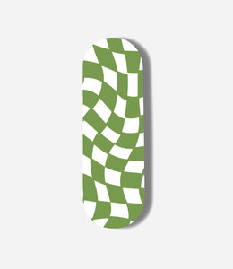 Forest Green Checkered Print Pop Slider