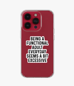 Functional Adult Clear Silicone Phone Case by The Case Company Functional Adult Clear Silicone Phone Case by The Case Company