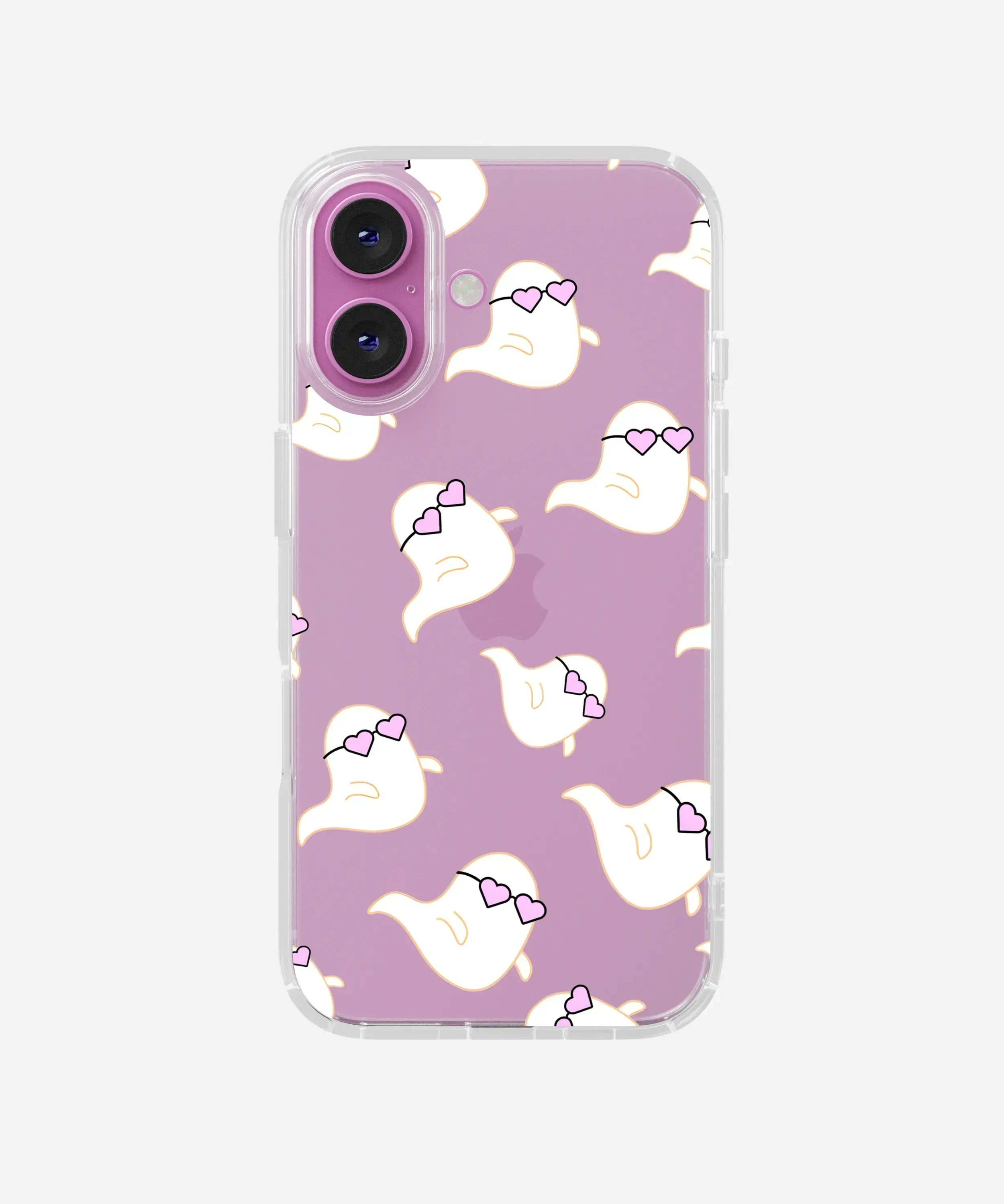 Ghost In Love Clear Silicone Phone Case