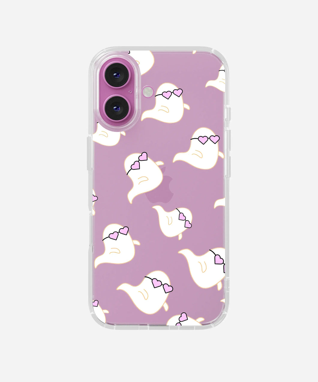 Ghost In Love Clear Silicone Phone Case