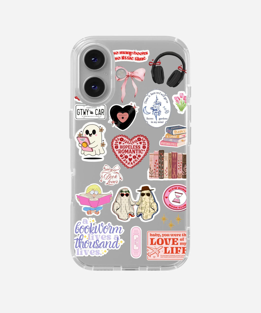 Ghosted in Love Clear Silicone Phone Case - Main Image
