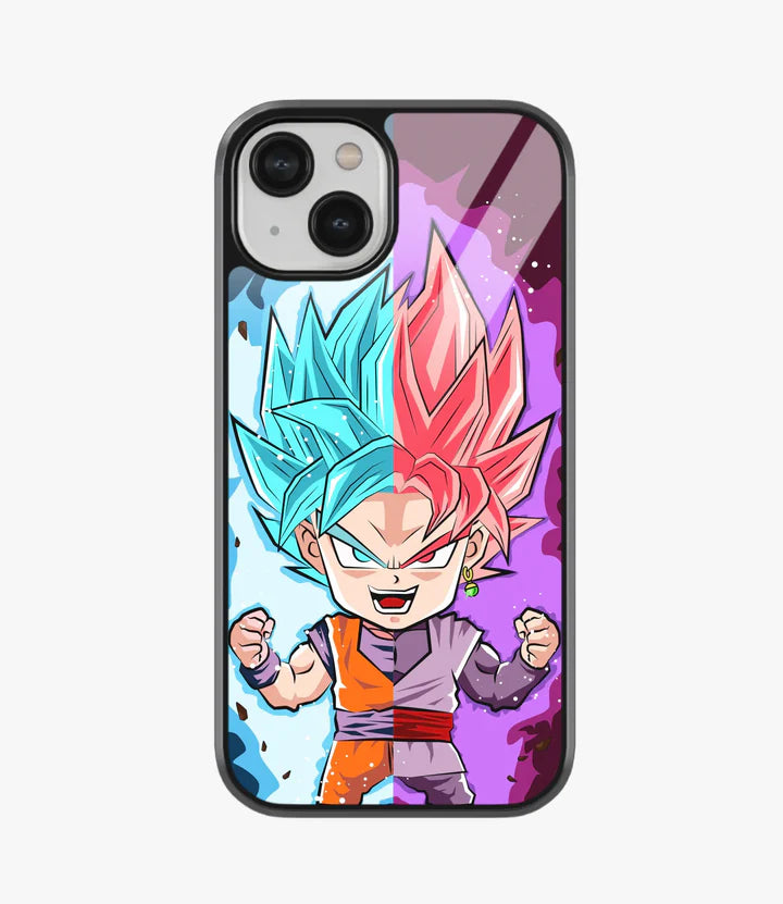 Goku Fan Art Glass Case for iPhone 15