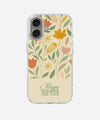 Golden Petals Custom Name Silicone Case