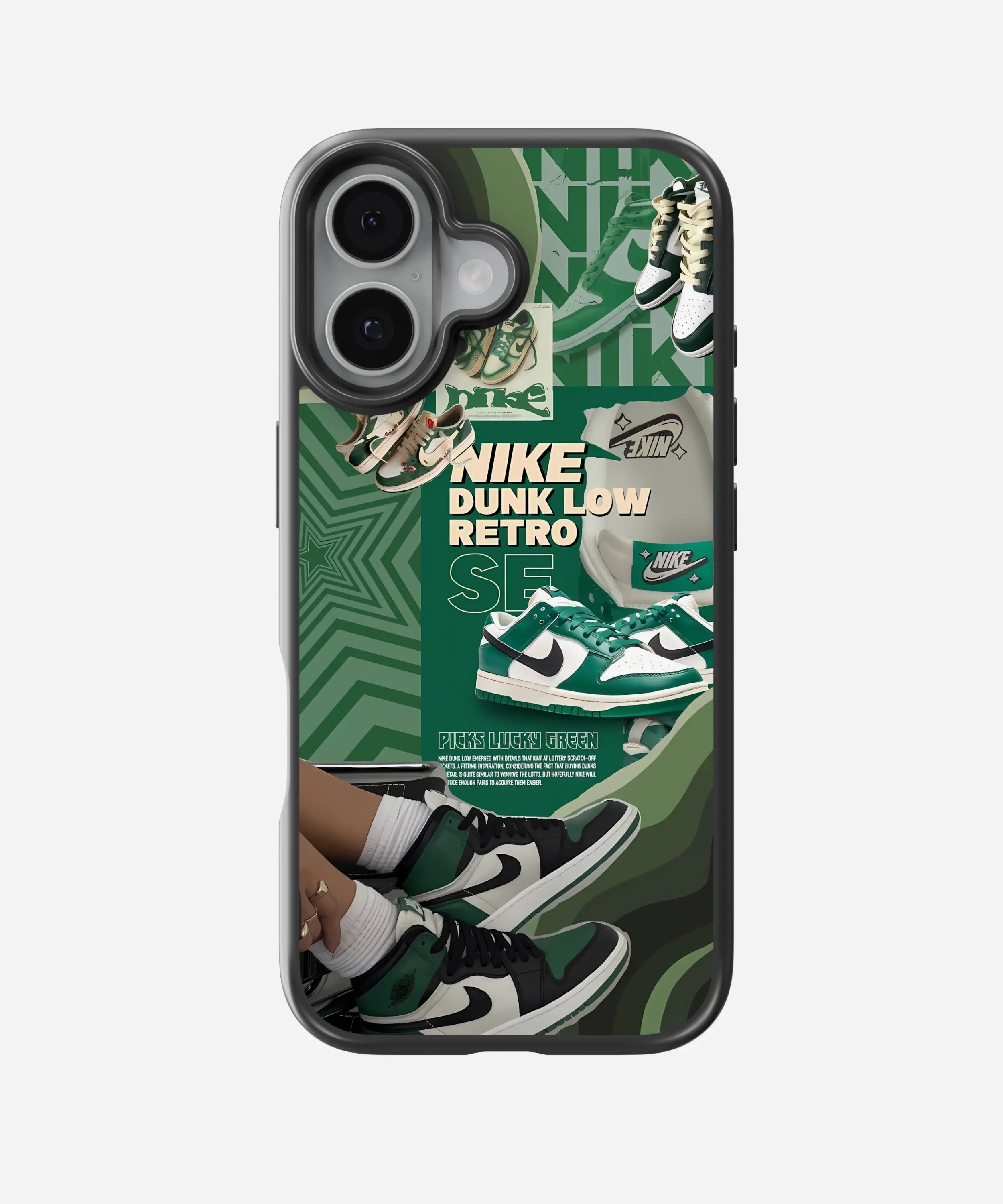Green Dunk Retro Hybrid Matte Case