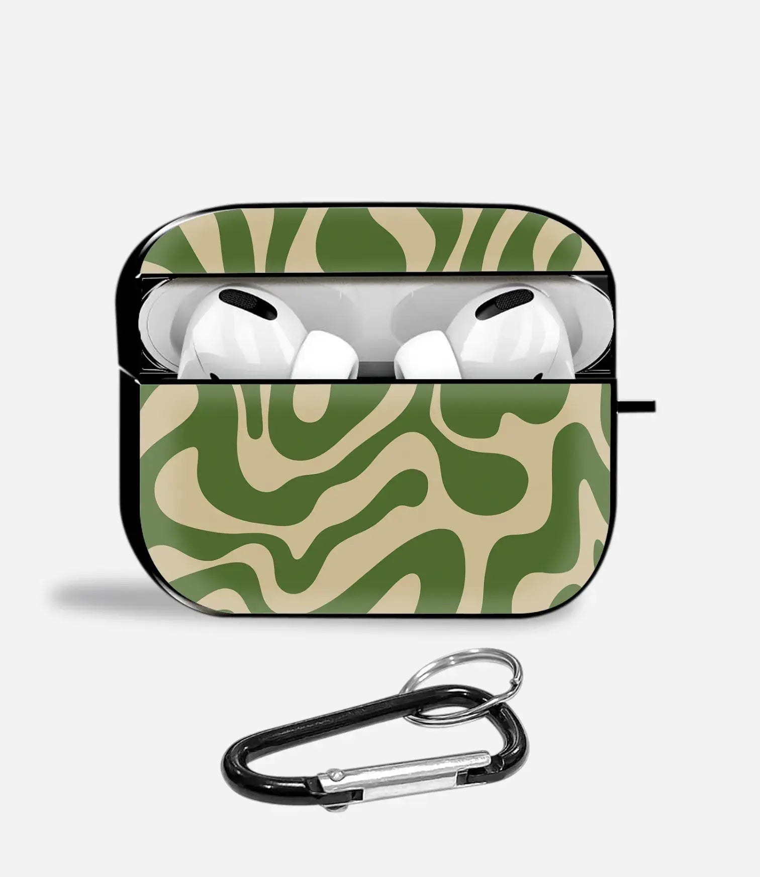 Green Mirage Aipods Glass Case