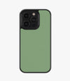 Solid Green Premium Leather Phone Case