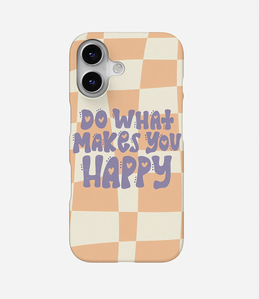 Happy Checker Vibes Hard Case