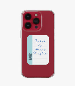 Happy Thoughts Custom Note Silicone Case