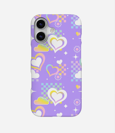 Y2k Print Purple Case