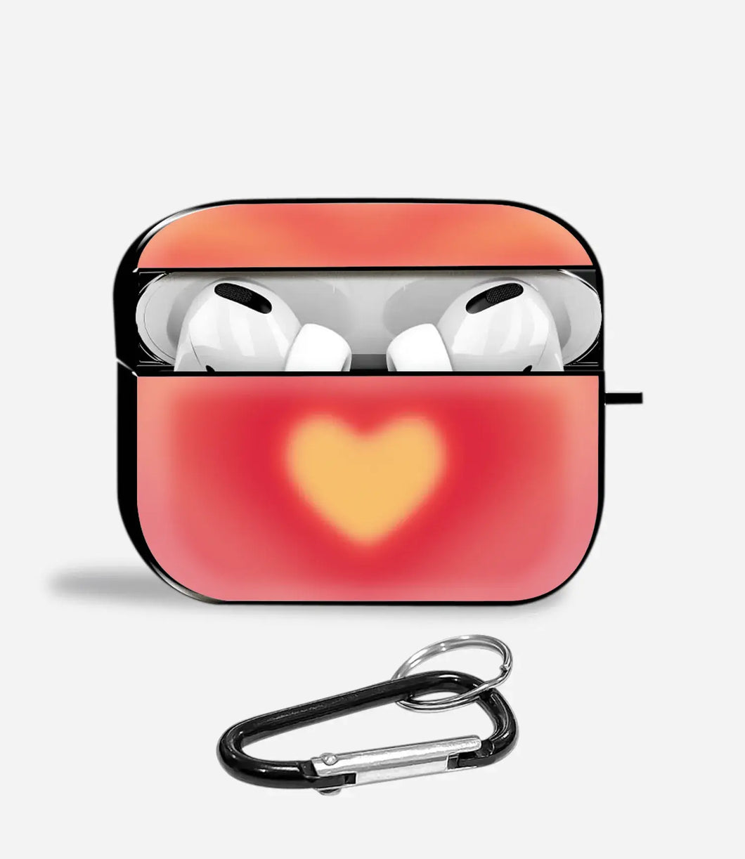 Heart Glow Aipods Glass Case
