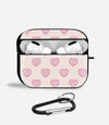 Heart Grid Aipods Glass Case