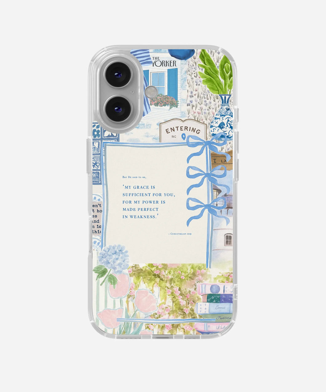 Heavenly Grace Clear Silicone Phone Case