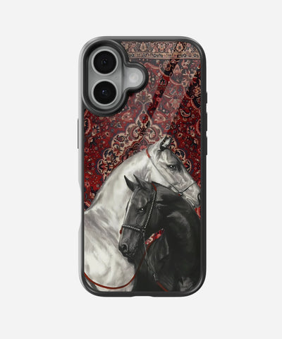 Imperial Stallions - Red Glass Case