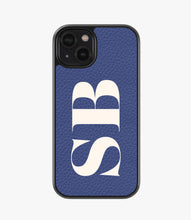 Load image into Gallery viewer, Big Initial Customized Premium Leather Phone Case

