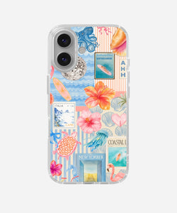Island Bloom Clear Silicone Phone Case