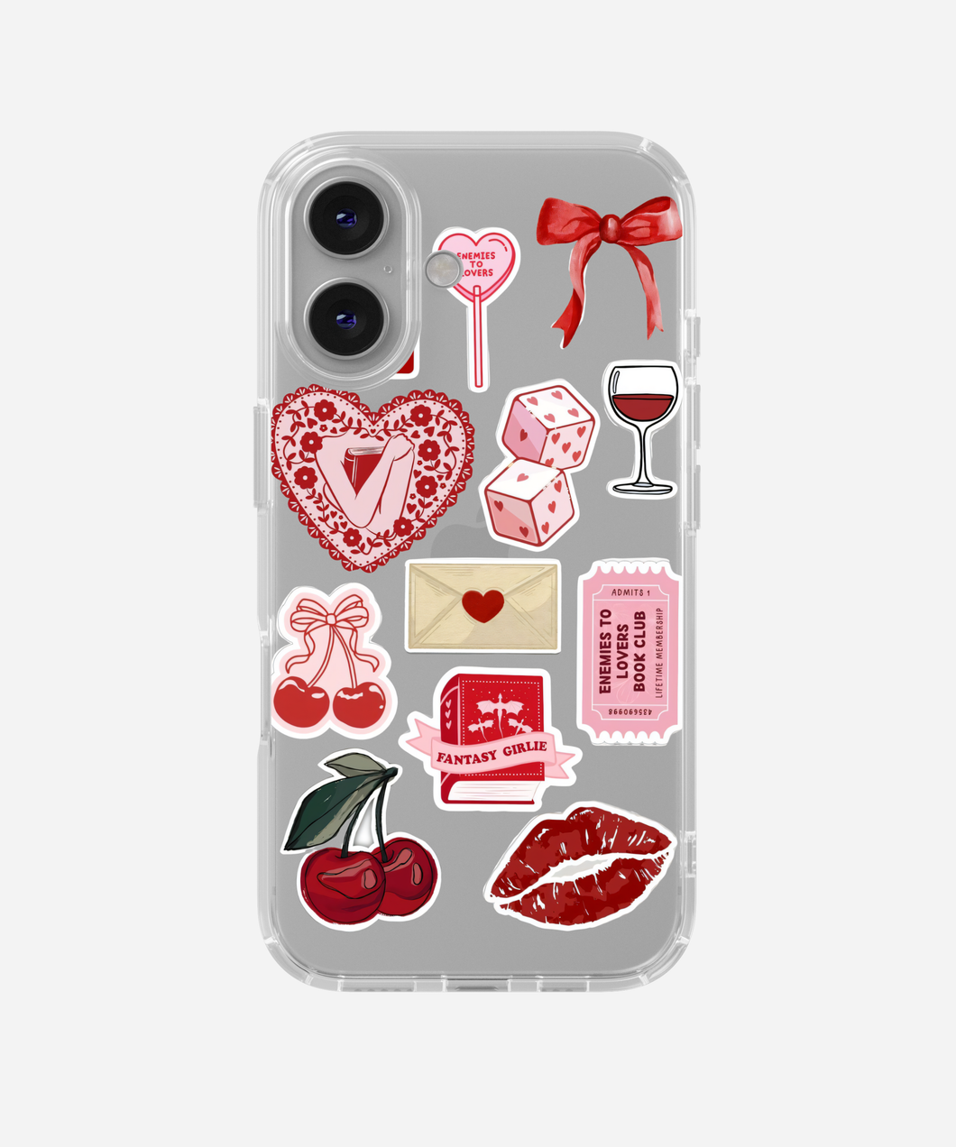 Kiss & Tell Clear Silicone Phone Case