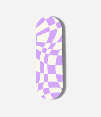 Lavender Checkered Print Pop Slider